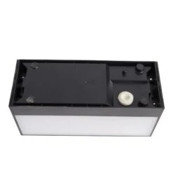 QAZQA Moderne Wandlamp Zwart IP44 - Houks -Tuinwinkel 11765820