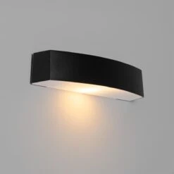 QAZQA Moderne Buiten Wandlamp Zwart IP44 - Bojan -Tuinwinkel 11766937