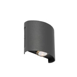 QAZQA Buiten Wandlamp Donkergrijs Incl. LED 2-lichts IP54 - Silly 23 QAZQA Buiten Wandlamp Donkergrijs Incl. LED 2-lichts IP54 - Silly -Tuinwinkel 11769702