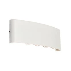 QAZQA Buiten Wandlamp Wit Incl. LED 10-lichts IP54 - Silly
