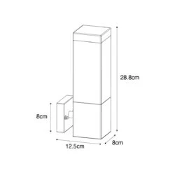 QAZQA Moderne Buiten Wandlamp Donkergrijs Met Smoke - Malios -Tuinwinkel 11790215