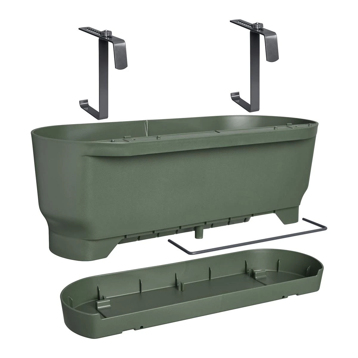 Elho Greenville Easy Balcony - Groen 7 Elho Greenville Easy Balcony - Groen - Afbeelding 5
