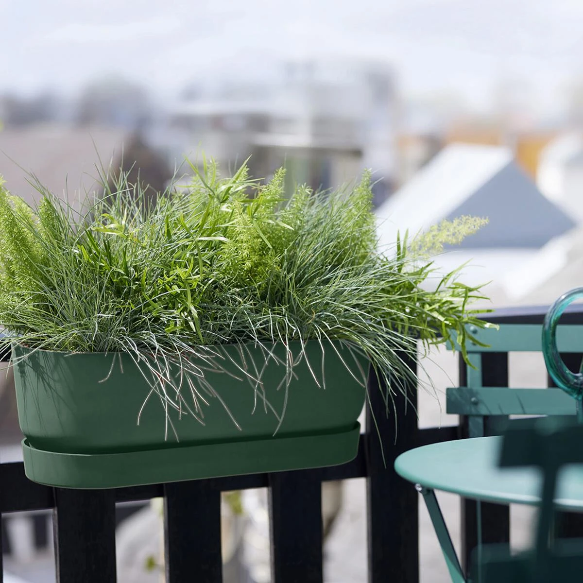Elho Greenville Easy Balcony - Groen 9 Elho Greenville Easy Balcony - Groen - Afbeelding 7