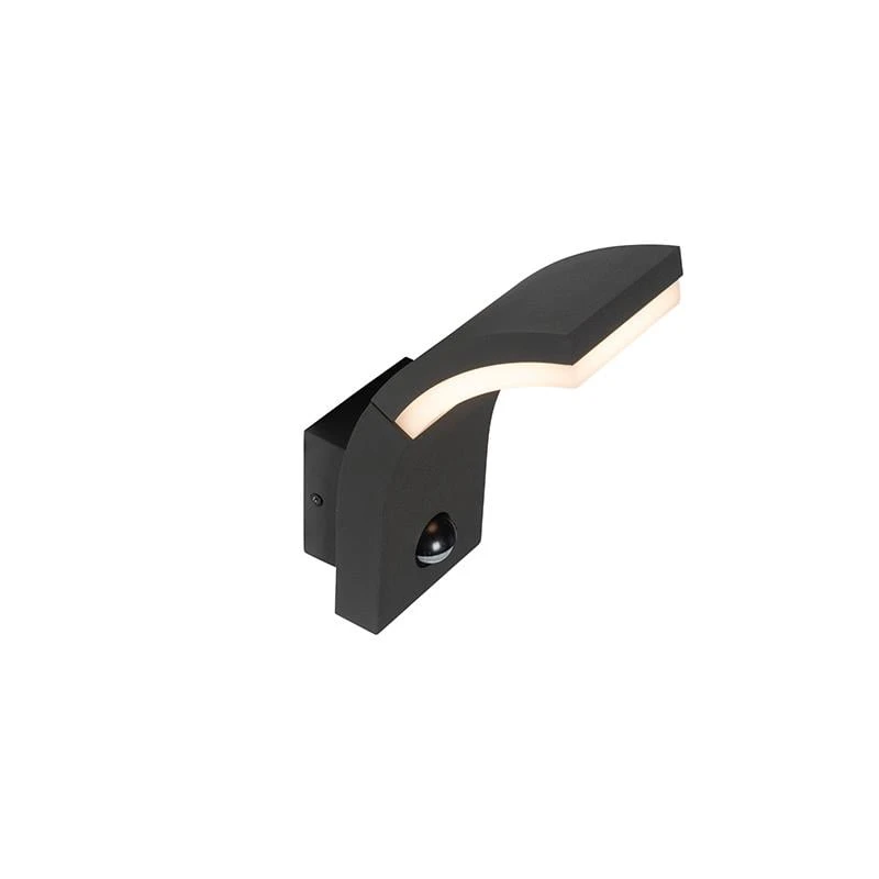 QAZQA Buitenwandlamp Antraciet Incl. LED IP54 Met Bewegingssensor - 10 QAZQA Buitenwandlamp Antraciet Incl. LED IP54 Met Bewegingssensor - - Afbeelding 8