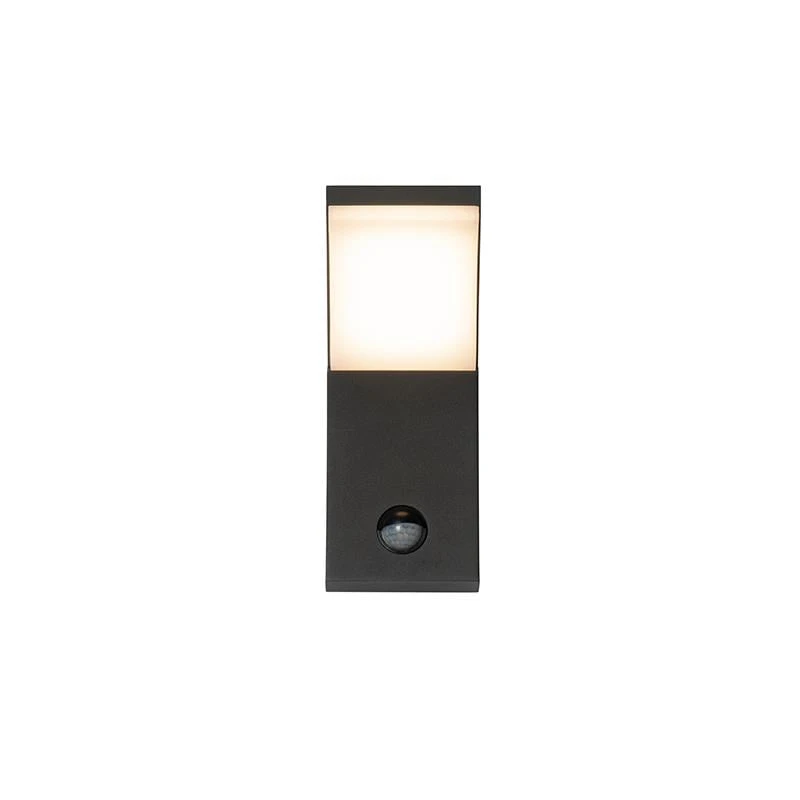 QAZQA Buitenwandlamp Antraciet Incl. LED IP54 Met Bewegingssensor - 11 QAZQA Buitenwandlamp Antraciet Incl. LED IP54 Met Bewegingssensor - - Afbeelding 9