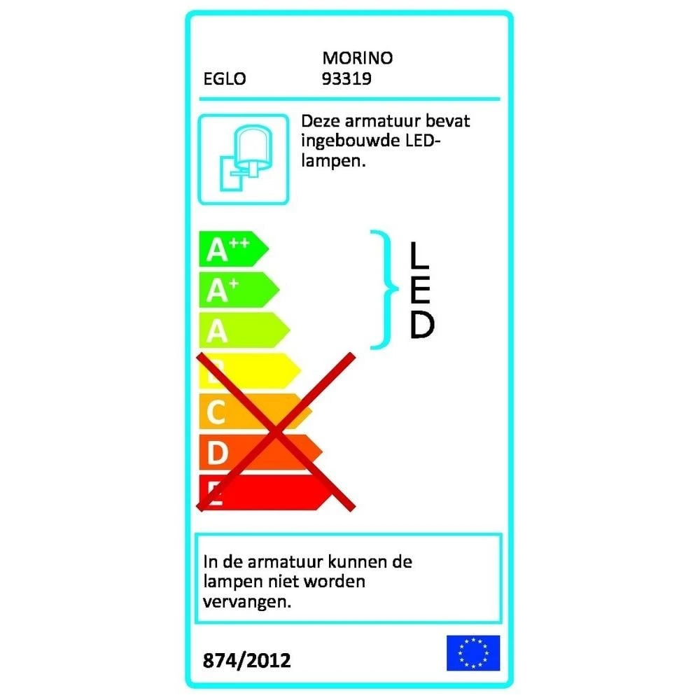 EGLO Morino LED Wandlamp 8 EGLO Morino LED Wandlamp - Afbeelding 6