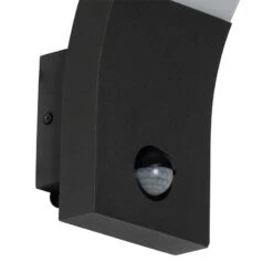 QAZQA Buitenwandlamp Antraciet Incl. LED IP54 Met Bewegingssensor - 19 QAZQA Buitenwandlamp Antraciet Incl. LED IP54 Met Bewegingssensor - -Tuinwinkel 9489810