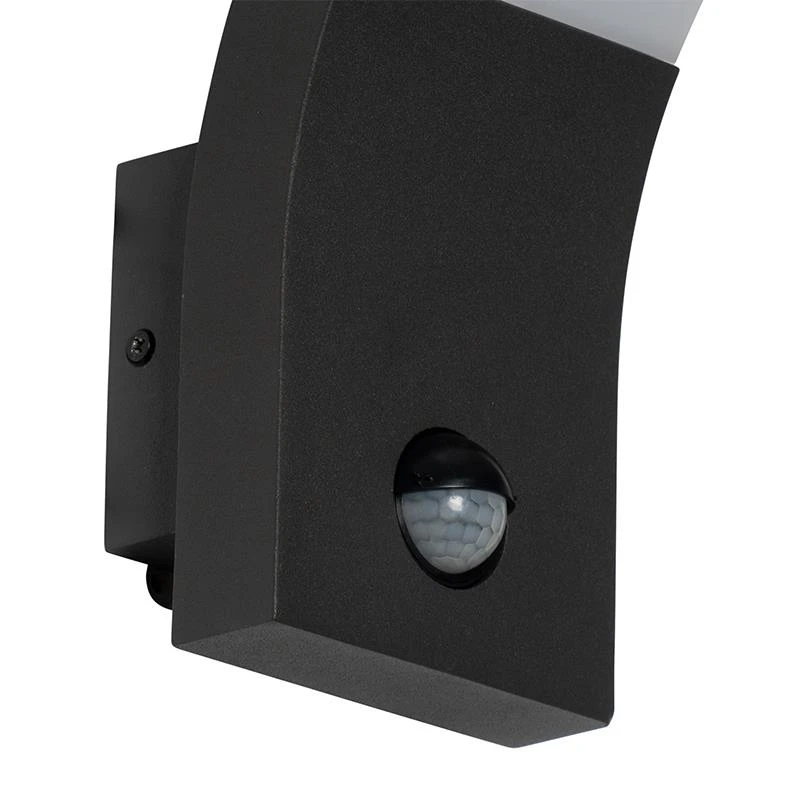 QAZQA Buitenwandlamp Antraciet Incl. LED IP54 Met Bewegingssensor - 9 QAZQA Buitenwandlamp Antraciet Incl. LED IP54 Met Bewegingssensor - - Afbeelding 7