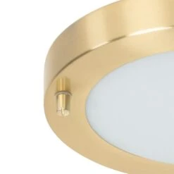 QAZQA Moderne Plafonnière Goud 18 Cm IP44 - Yuma -Tuinwinkel 9541749