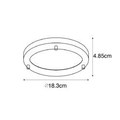 QAZQA Moderne Plafonnière Goud 18 Cm IP44 - Yuma -Tuinwinkel 9541751