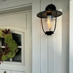 QAZQA Moderne Buitenwandlamp Zwart - Khana -Tuinwinkel 9555647