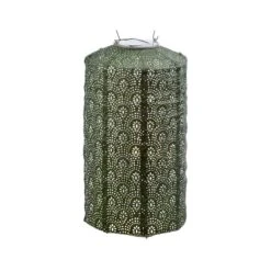 Lumiz Solar Buitenverlichting Fan Cylinder - 18 Cm - Licht Groen