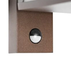 QAZQA Buiten Wandlantaarn Roestbruin Met Bewegingssensor IP44 - -Tuinwinkel 9663180