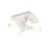 QAZQA Moderne Badkamer Plafondlamp Wit 4-lichts IP44 - Bath -Tuinwinkel 9700748