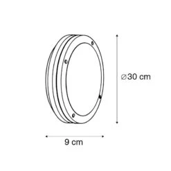QAZQA Buitenwandlamp Antraciet Met Huisnummer IP54 - Glow 13 QAZQA Buitenwandlamp Antraciet Met Huisnummer IP54 - Glow -Tuinwinkel 9705989