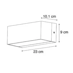 QAZQA Moderne Wandlamp Zwart IP44 - Houks -Tuinwinkel 9707151