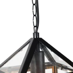 QAZQA Smart Buiten Hanglamp Zwart IP23 Incl. Wifi G95 - Amsterdam -Tuinwinkel 9722782