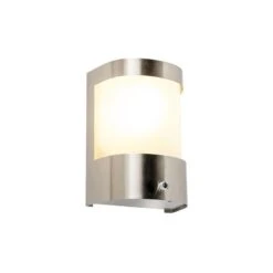 QAZQA Buitenwandlamp RVS Licht-donker Sensor - Mira -Tuinwinkel 9728448