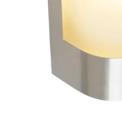 QAZQA Buitenwandlamp RVS Licht-donker Sensor - Mira -Tuinwinkel 9728466