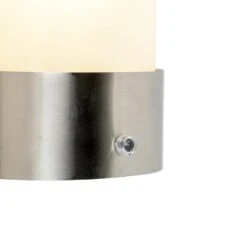 QAZQA Buitenwandlamp RVS Licht-donker Sensor - Mira -Tuinwinkel 9728468