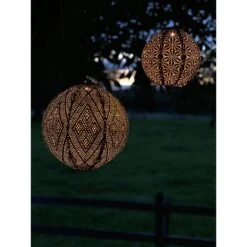 Lumiz Solar Buitenverlichting Ikat Rond - 30 Cm - Petrol -Tuinwinkel 9735918