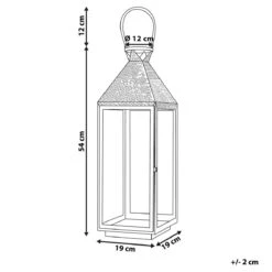 Beliani - BALI - Lantaarn - Zwart - RVS -Tuinwinkel 9741691