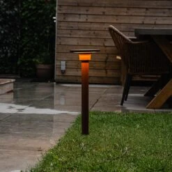 QAZQA Moderne Prikspot Roestbruin Incl. LED IP54 - Skyf -Tuinwinkel 9761629