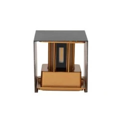 QAZQA Buiten Wandlamp Zwart Met Goud Incl. LED 2-lichts IP54 - Edwin -Tuinwinkel 9776382