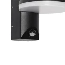 QAZQA Buiten Wandlamp Zwart Incl. LED IP54 Bewegingssensor - Esmee -Tuinwinkel 9869744