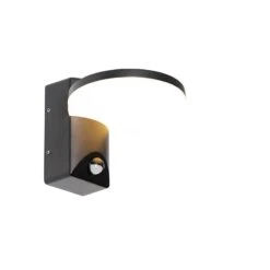 QAZQA Buiten Wandlamp Zwart Incl. LED IP54 Bewegingssensor - Esmee -Tuinwinkel 9869748