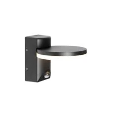 QAZQA Buiten Wandlamp Zwart Incl. LED IP54 Bewegingssensor - Esmee -Tuinwinkel 9869749