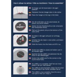 Lumiz Solar Buitenverlichting Fan Rond - 20 Cm - Licht Taupe -Tuinwinkel 9935723