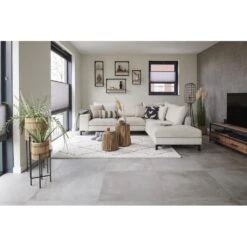 Light & Living Bloempot + Standaard Corazo - Hout|Zwart - Ø26cm -Tuinwinkel 9979289