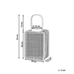 Beliani - BANTUL - Lantaarn - Natuurlijk - PE Rotan -Tuinwinkel 9986281